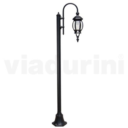 Vintage Garden Lamp in Anthracite Aluminum Made in Italy - Empire Viadurini