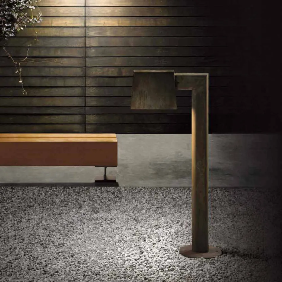 Outdoor Lamppost in Antique Brown Metal 2 Heights - Saint Tropez by Il Fanale Viadurini