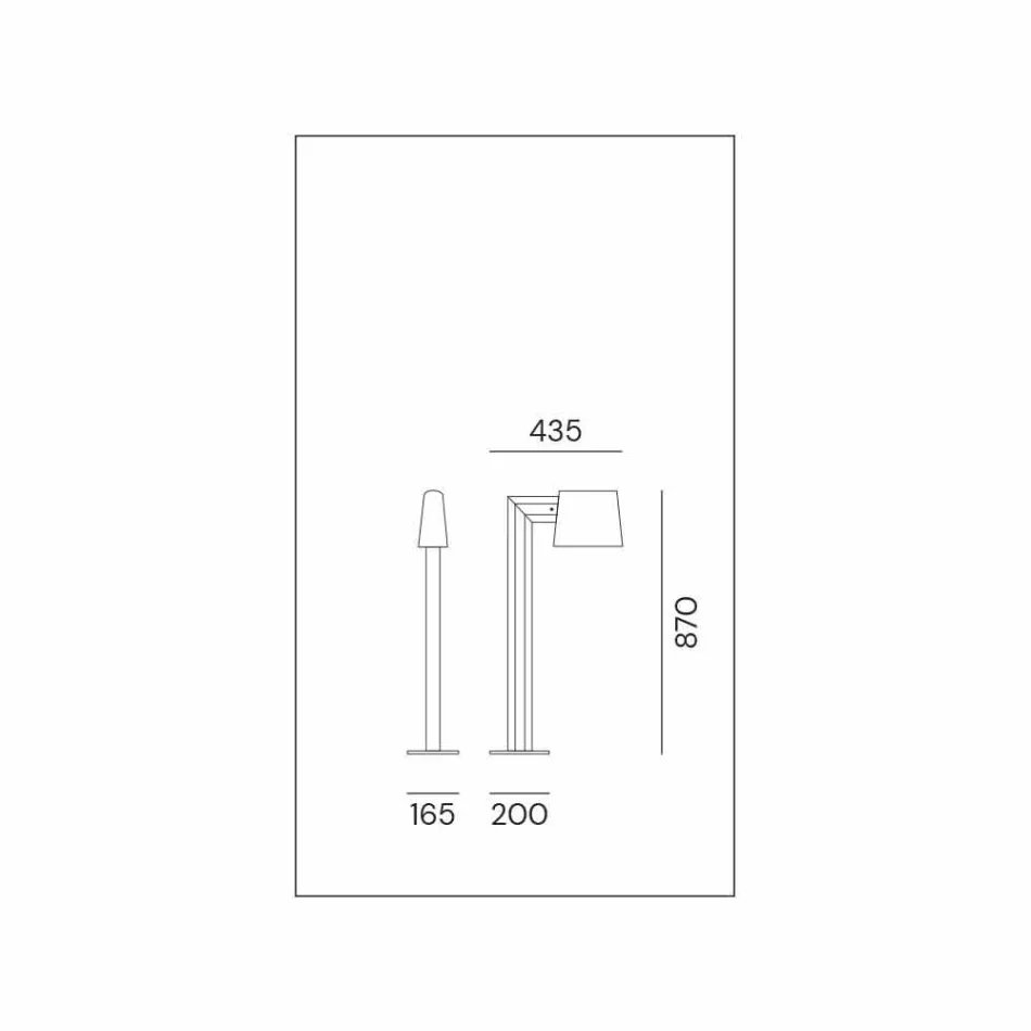 Outdoor Lamppost in Antique Brown Metal 2 Heights - Saint Tropez by Il Fanale Viadurini