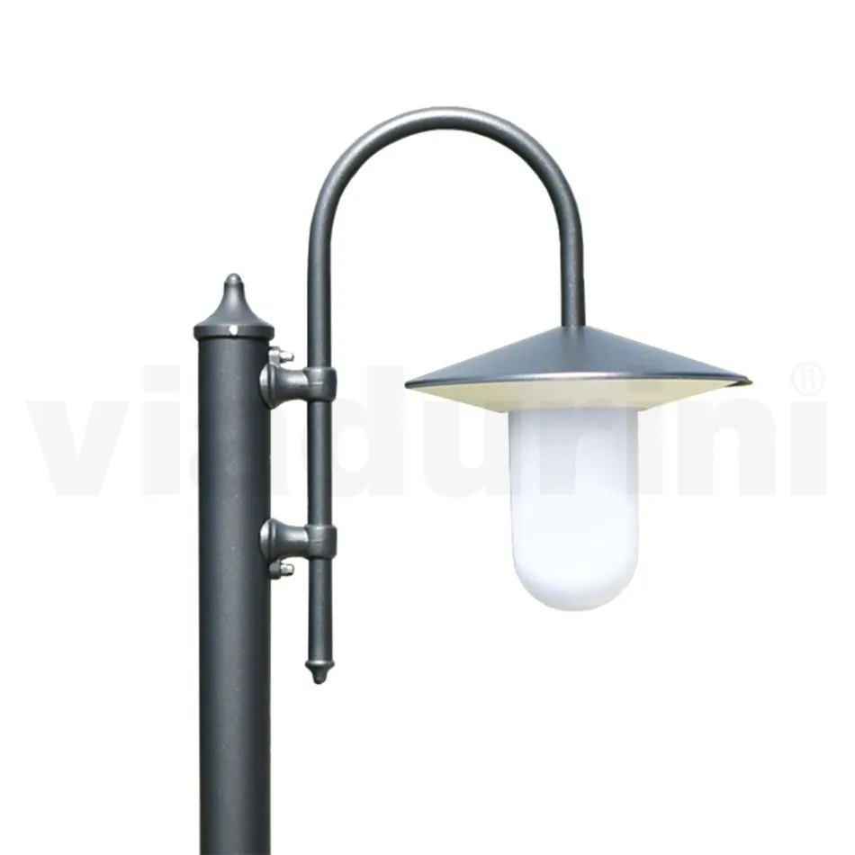 Vintage Style Outdoor Lamp in Anthracite Aluminum Made in Italy - Belen Viadurini