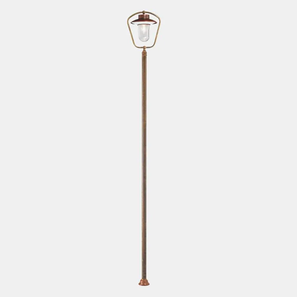 Vintage Outdoor Lamppost in Copper and Brass, 2 Heights - Calmaggiore by Il Fanale Viadurini