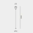 Vintage Outdoor Lamppost in Copper and Brass, 2 Heights - Calmaggiore by Il Fanale Viadurini