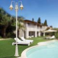 Garden Lamp with 3 Lights in Aluminum Made in Italy - Cassandra