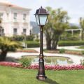 Vintage Style Garden Lamp in Aluminum and Glass Made in Italy - Doroty