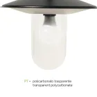 Vintage Style Garden Lamp in Gray Aluminum Made in Italy - Belen Viadurini