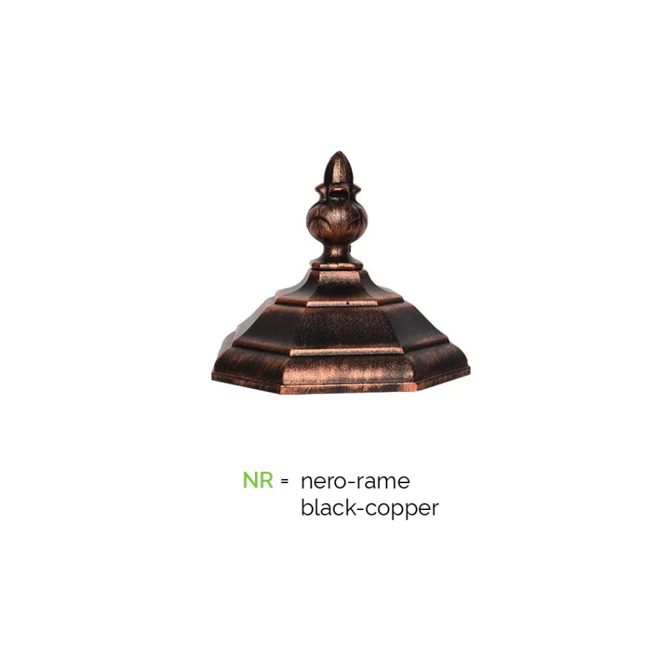 Vintage Style Lamp in Die Cast Aluminum Made in Italy - Leona Viadurini