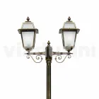Outdoor lamp with two lights in aluminum made in Italy, Kristel Viadurini
