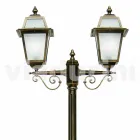 Outdoor lamp with two lights in aluminum made in Italy, Kristel Viadurini