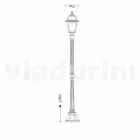 Streetlight for classic outdoor made in Italy, Kristel Viadurini