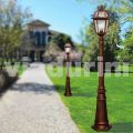 Outdoor lamppost made with die-cast aluminum, made in Italy, Kristel