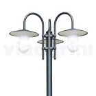 Vintage Style Street Lamp with 3 Lights in Aluminum Made in Italy - Belen Viadurini