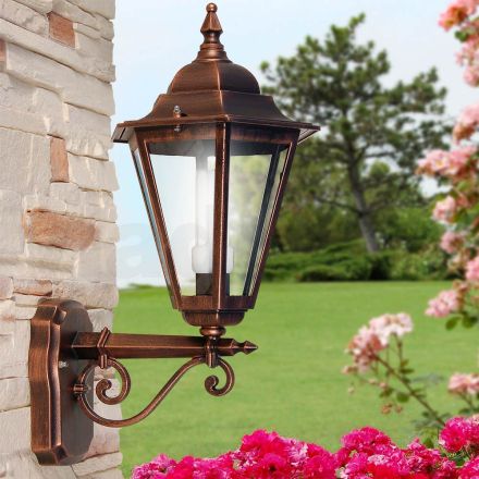 Garden Wall Lantern in Die-Cast Aluminum Made in Italy - Pinako Viadurini