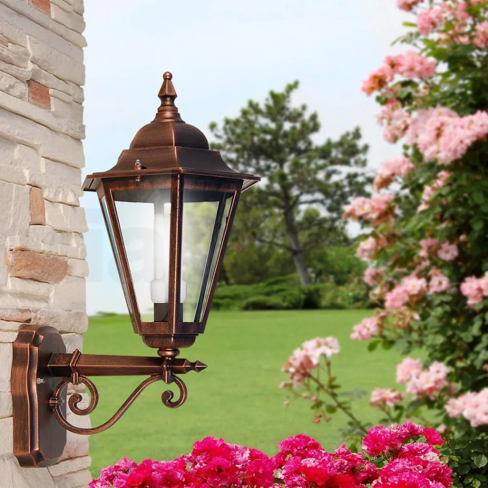 Garden Wall Lantern in Die-Cast Aluminum Made in Italy - Pinako Viadurini