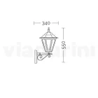 Garden Wall Lantern in Die-Cast Aluminum Made in Italy - Pinako Viadurini