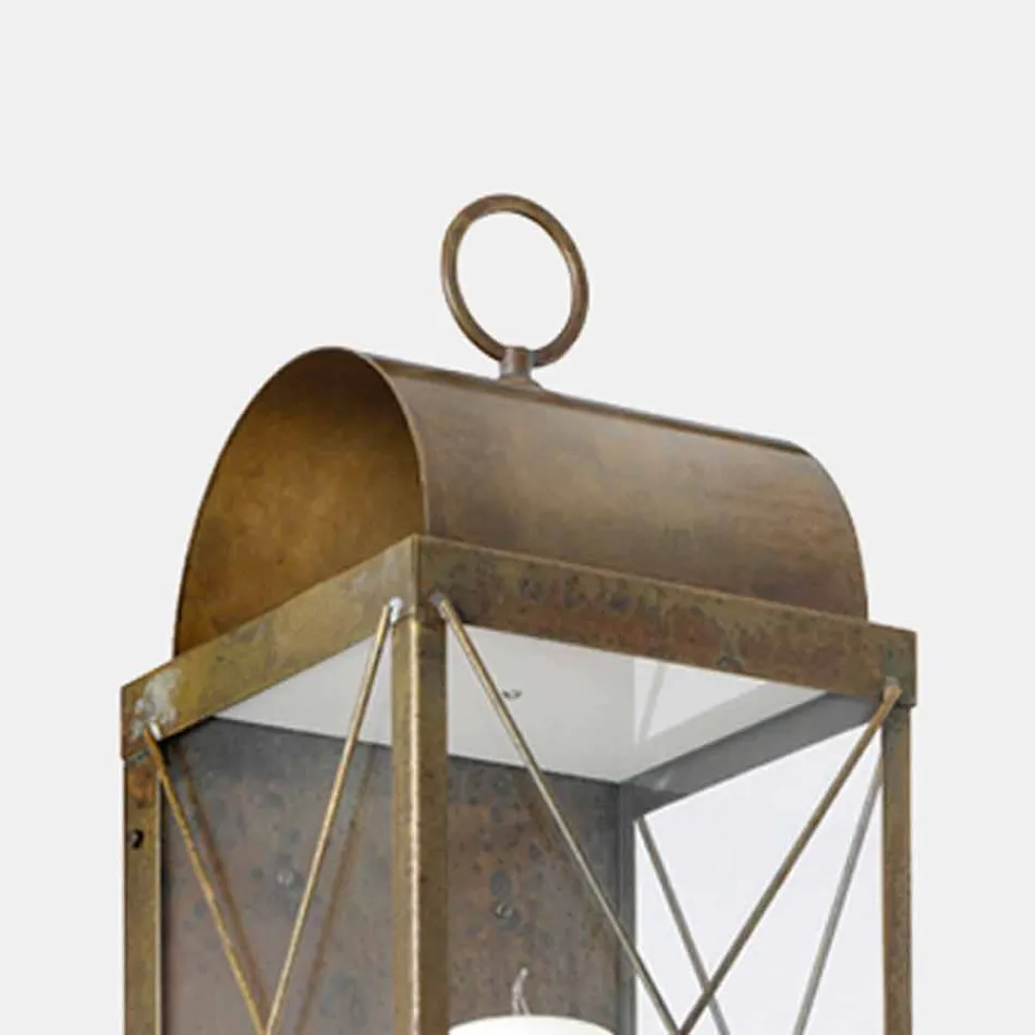 Wall Lantern with Classic Design Candle in Brass - Lanterne by Il Fanale Viadurini