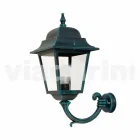 Wall garden aluminum lantern made in Italy, Aquilina Viadurini