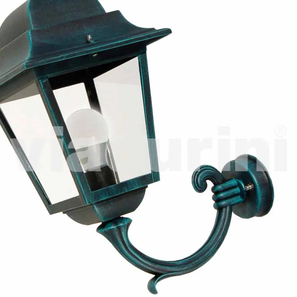 Wall garden aluminum lantern made in Italy, Aquilina Viadurini