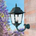 Garden wall lantern made with aluminum, produced in Italy, Aquilina