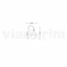 Wall lantern for outdoor use in aluminum produced in Italy, Anusca Viadurini