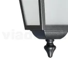 Garden Ceiling Lantern in Anthracite Aluminum and Sandblasted Glass - Elric Viadurini