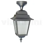 Ceiling Lantern in Die-Cast Aluminum and Glass Diffuser - Scintilla Viadurini