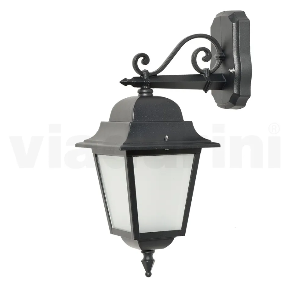 Outdoor Lantern in Die-Cast Aluminum and Glass Diffuser - Scintilla Viadurini