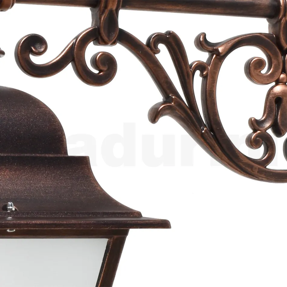 Outdoor Lantern in Glass and Aluminum in 5 Different Finishes - Alchemist Viadurini