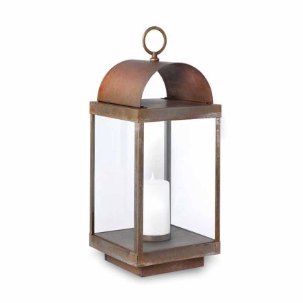 Garden lantern with iron or brass candle Il Fanale Viadurini