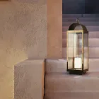 Ground garden lantern with Il Fanale candle Viadurini