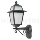 Garden Lantern in Anthracite Aluminum and Sandblasted Glass - Elric Viadurini