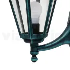 Garden Lantern in Transparent Glass and 5 Aluminum Finishes - Pinako Viadurini