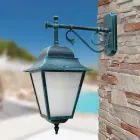 Outdoor Wall Lantern in Aluminum and Sandblasted Glass - Alchemist Viadurini