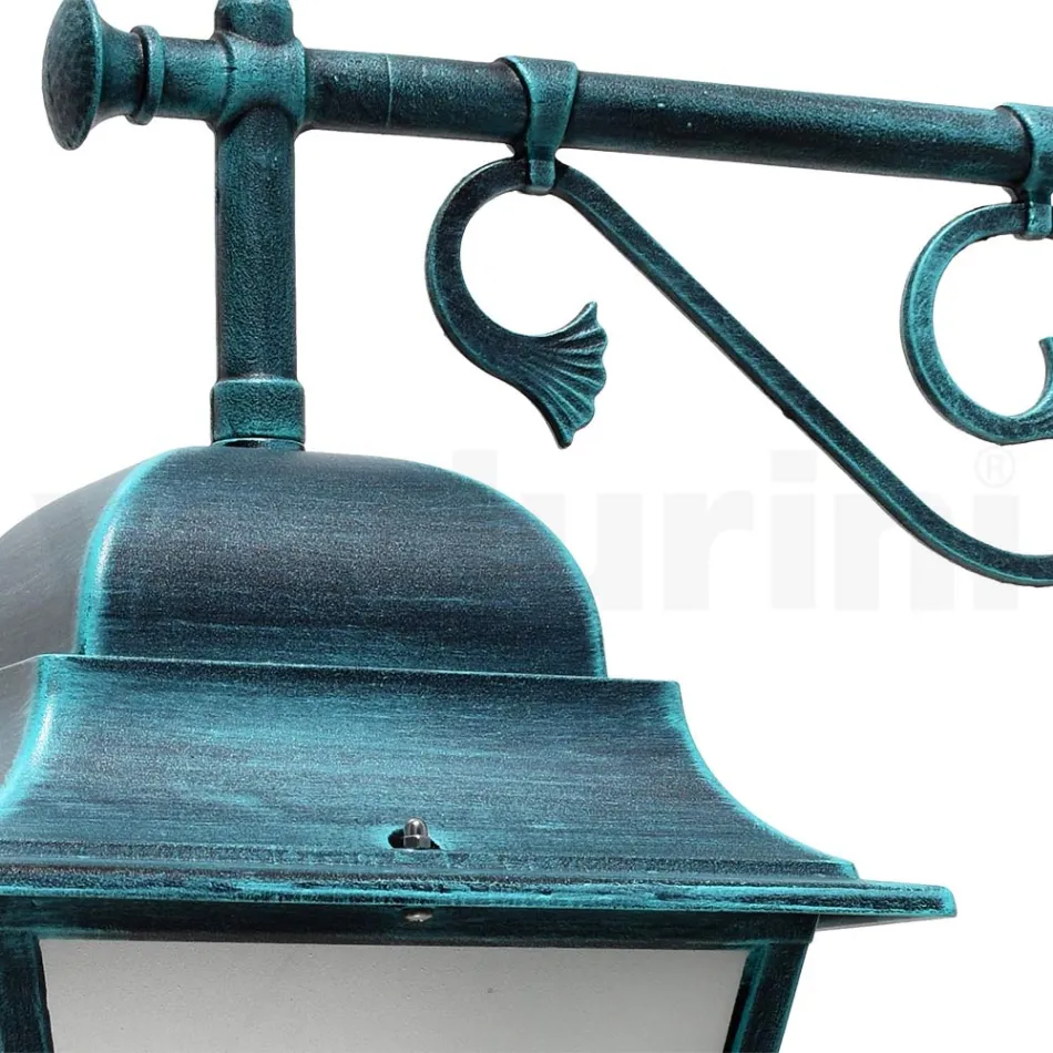 Outdoor Wall Lantern in Aluminum and Sandblasted Glass - Alchemist Viadurini