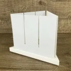 Modern Design Lantern in High Quality White Corian Made in Italy - Sisifo Viadurini