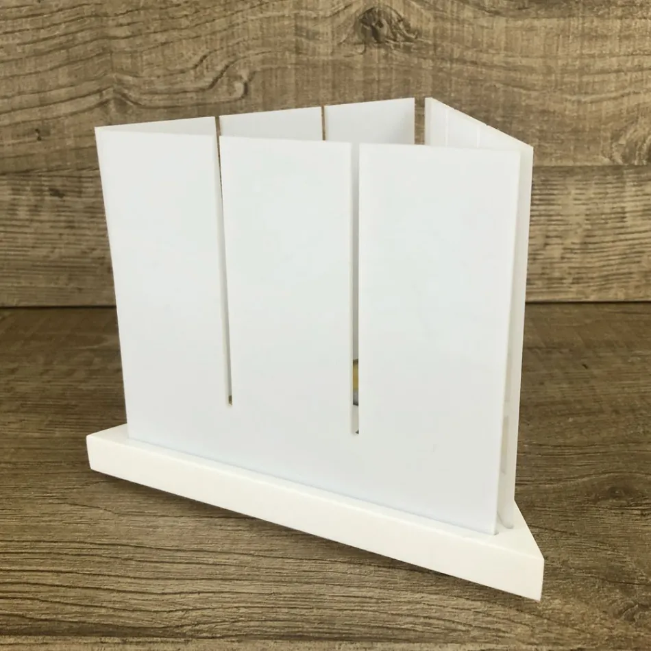 Modern Design Lantern in High Quality White Corian Made in Italy - Sisifo Viadurini