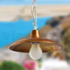 Vintage Outdoor Lantern in Aluminum and Brass Made in Italy - Adela Viadurini