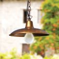 Vintage Outdoor Lantern in Aluminum and Brass Made in Italy - Adela
