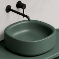 40x40 cm Countertop Ceramic Washbasin in Various Colors Made in Italy - Girl