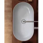 70x35cm ceramic countertop washbasin made in Italy Star, modern design Viadurini