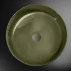 Green Refractory Clay Bowl Washbasin Made in Italy - Tatiana Viadurini