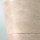 Igor hand-painted, glossy white conical pedestal washbasin Viadurini