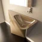 Modern pedestal washbasin handcrafted by Mullet Viadurini