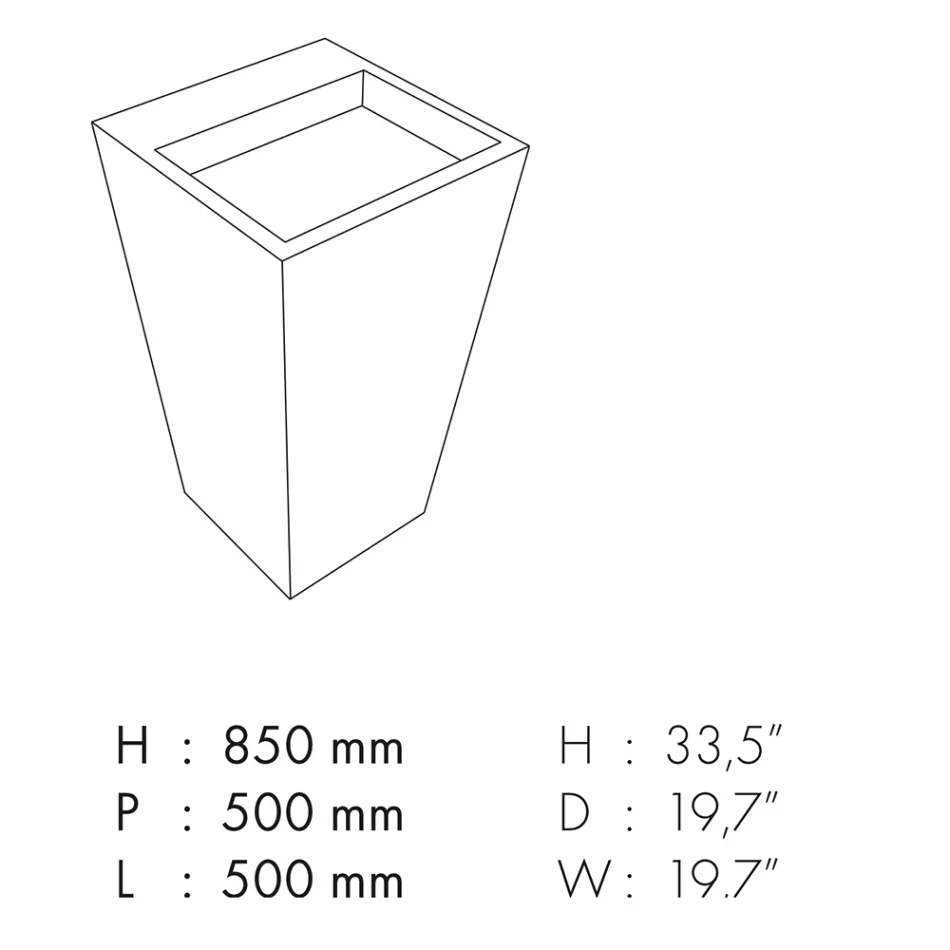 Column Bathroom Washbasin in Porcelain Stoneware Made in Italy - Baia Viadurini