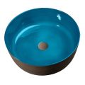 Clay Bathroom Sink with Enameled Interior Made in Italy - Tatiana