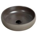 Countertop Bathroom Washbasin in Hand Turned Clay Made in Italy - Diego