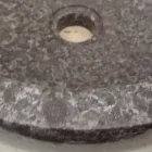 Levi gray natural stone countertop washbasin, modern design Viadurini