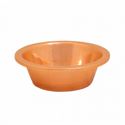 Washbasin from copper bearing handcrafted Sun Viadurini
