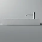 Countertop or Wall-Mounted Bathroom Washbasin in Ceramic Made in Italy - Act Viadurini
