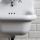 Freestanding Bathroom Washbasin in White and Colored Ceramic 42 cm - Meridiano Viadurini