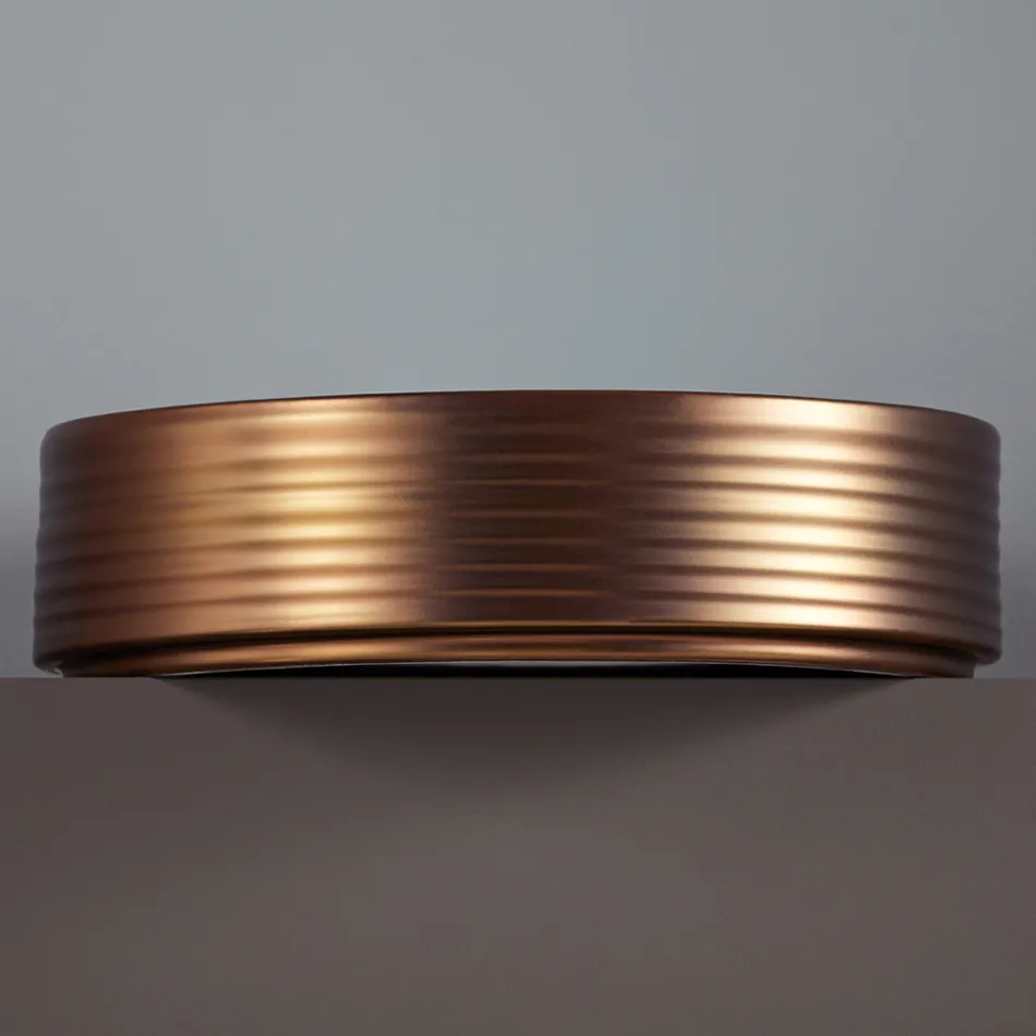 Bathroom sink in hand-turned porcelain stoneware Made in Italy - Darts Viadurini